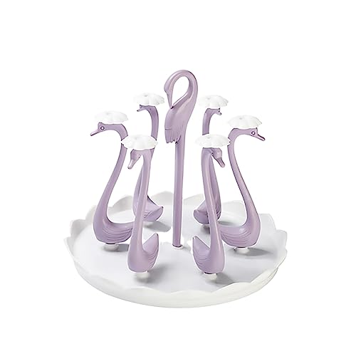 FIXOSHEE Kreativer Stangen Becherhalter mit Rundem Schwanenmotiv Platzsparendes Aufbewahrungs und Trockenregal für Gläser und Flaschen Langlebig Violett für Küche und Zuhause FIXOSHEE Kreativer Stangen Becherhalter mit Rundem Schwanenmotiv Platzsparendes Aufbewahrungs und Trockenregal für Gläser und Flaschen Langlebig Violett für Küche und Zuhause von FIXOSHEE