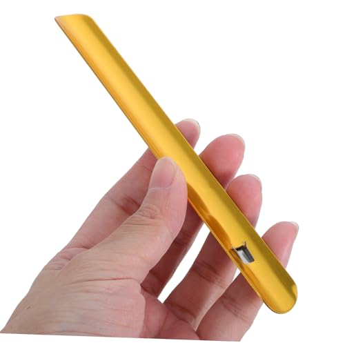 FIXOSHEE Krümelentferner aus Aluminiumlegierung mit Gebogener Schaufel Leichter Tragbarer Tischkrümelkehrer für Kellner Praktischer Clip für Tischdecken und Sofas Goldfarben Robust und FIXOSHEE Krümelentferner aus Aluminiumlegierung mit Gebogener Schaufel Leichter Tragbarer Tischkrümelkehrer für Kellner Praktischer Clip für Tischdecken und Sofas Goldfarben Robust und von FIXOSHEE