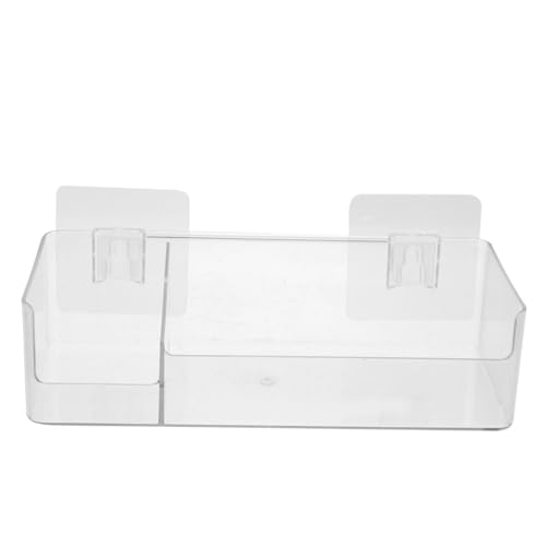 FIXOSHEE Kühlschrank Organizer Aufbewahrungsbox Transparent Gefrierschrank Organizer mit Doppelkammer Platzsparend für Gemüse Obst Snacks Widerstandsfähiger Frischhaltebehälter für von FIXOSHEE