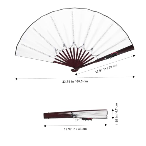 FIXOSHEE LED Leucht Faltfächer Handfächer mit Farbwechsel Licht Faltbar Handlich und Robust für Partys Tanz und Aufführungen Chinesischer Stil Tragbar und Wiederverwendbar von FIXOSHEE