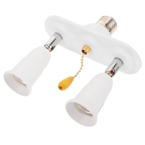 FIXOSHEE Lampenfassung Adapter Sockel Splitter Lichtfassung Adapter Stabile Konstruktion Einfache Installation für Wohnzimmer Schlafzimmer Küche Büro von FIXOSHEE