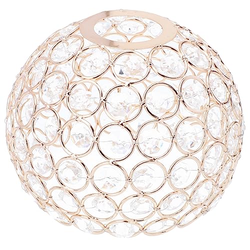 FIXOSHEE Lampenschirm Deckenleuchte Eleganter Lampenschirm für Wohnen Gold Kugel für Wohnzimmer und Schlafzimmer Deko von FIXOSHEE