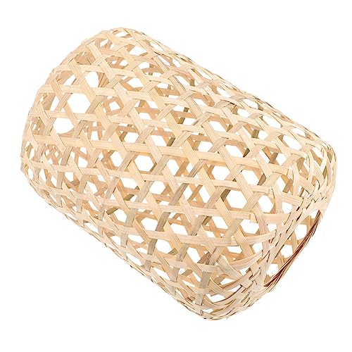 FIXOSHEE Lampenschirm Handgefertigt Deckenleuchte Lampenabdeckung Stabil Natürlich für Wohnzimmer Esszimmer Beleuchtung von FIXOSHEE