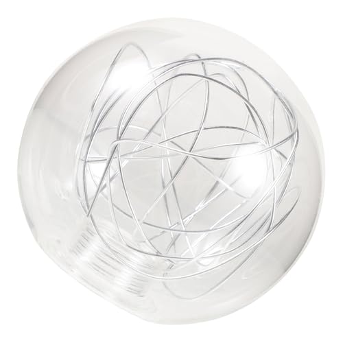 FIXOSHEE Lampenschirm Kugel Lampenschirm für Pendelleuchte Ersatz für Deckenlampe Aluminiumdraht Transparent Minimalistischer Stil für Wohnraumdeko von FIXOSHEE