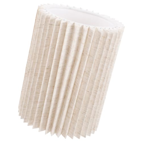 FIXOSHEE Lampenschirm aus Hochwertigem Stoff Abnehmbar Einfache Montage Vielseitig für Tischlampe Deckenleuchte und Wandlampe Natürliche Beige Farbe Langlebig Schlichte Eleganz für von FIXOSHEE