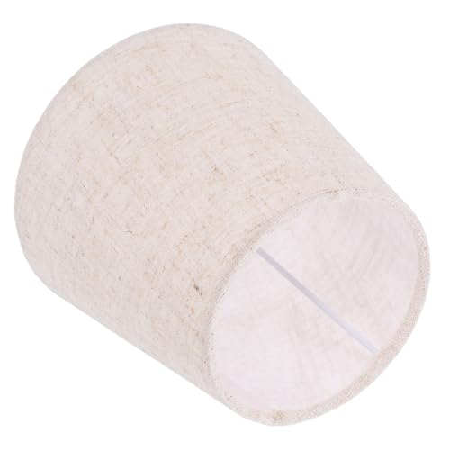FIXOSHEE Lampenschirm aus Stoff für Glühbirne Trommel design Passend für Tischlampe Stehlampe Wandleuchte und Pendelleuchte Fassung Langlebiges Material Einfache Montage von FIXOSHEE
