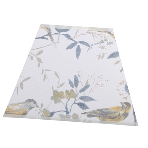 FIXOSHEE Lampenschirm aus Stoff mit Vogelmotiv Quadratisch Ersatzschirm für Tischlampe und Pendelleuchte Langlebig Stabil Stilvoll für Wohnzimmer Büro und Schlafzimmer von FIXOSHEE