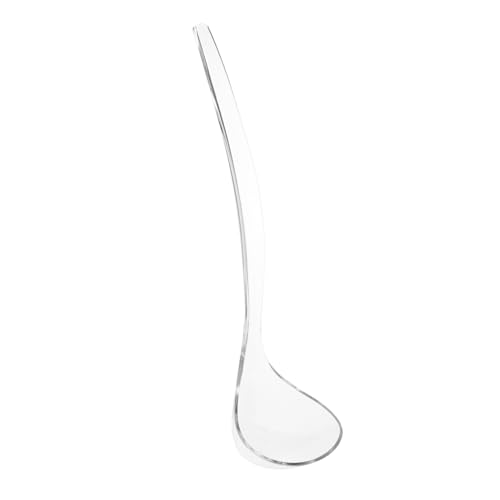 FIXOSHEE Langer Transparenter Suppenkelle aus Bruchsicherem PC Langlebig und Wiederverwendbar mit Ergonomischem Griff für Einfache Handhabung Vielseitig als Saucenlöffel und Servierutensil von FIXOSHEE