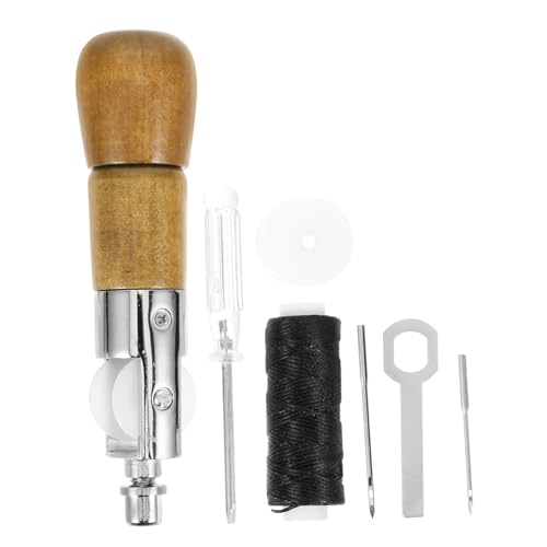 FIXOSHEE Leder Ahle Kit Mit Handnähwerkzeugen Für Lederbearbeitung Und DIY-projekte Inklusive Ahlen Nadeln Und Zubehör Für Heimwerkerarbeiten Und Lederreparaturen von FIXOSHEE