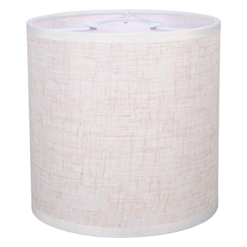 FIXOSHEE Leinen Lampenschirm Beige Praktischer Deckenlampenschirm aus Stoff Weiches Licht Für Wohnzimmer Schlafzimmer und Büro Robust und Lichtfreundlich Passend für Deckenleuchten von FIXOSHEE