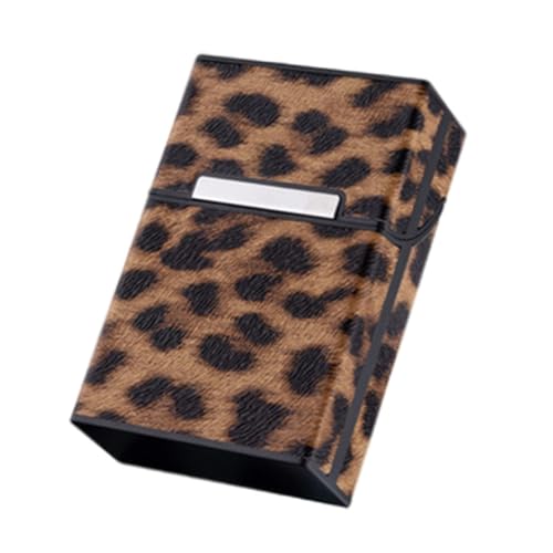 FIXOSHEE Leopard Zigarettenetui aus Robustem Kunststoff Kapazität Stoßfestes Wasserdichtes Aufbewahrungsbox für Zigaretten Tragbarer Leichter Schutz mit Klappbarem Deckel für Unterwegs FIXOSHEE Leopard Zigarettenetui aus Robustem Kunststoff Kapazität Stoßfestes Wasserdichtes Aufbewahrungsbox für Zigaretten Tragbarer Leichter Schutz mit Klappbarem Deckel für Unterwegs von FIXOSHEE
