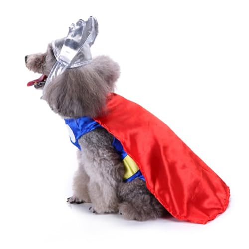 FIXOSHEE Lustiges Hundekostüm aus Atmungsaktivem Polyester mit Hut und Outfit Bequemes Pet Cosplay Kleidung für Halloween Geburtstagsfeiern und Verkleidungen Kreative Hundebekleidung für FIXOSHEE Lustiges Hundekostüm aus Atmungsaktivem Polyester mit Hut und Outfit Bequemes Pet Cosplay Kleidung für Halloween Geburtstagsfeiern und Verkleidungen Kreative Hundebekleidung für von FIXOSHEE