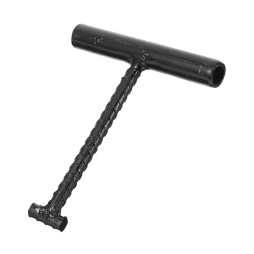 FIXOSHEE Manhole Cover Lifter Haken aus Langem Gewindestahl Multifunktionaler Griff für Schachtdeckel Rolladen und Rolltorheber Robuster Metallhaken für Kanaldeckel und Garagentore von FIXOSHEE