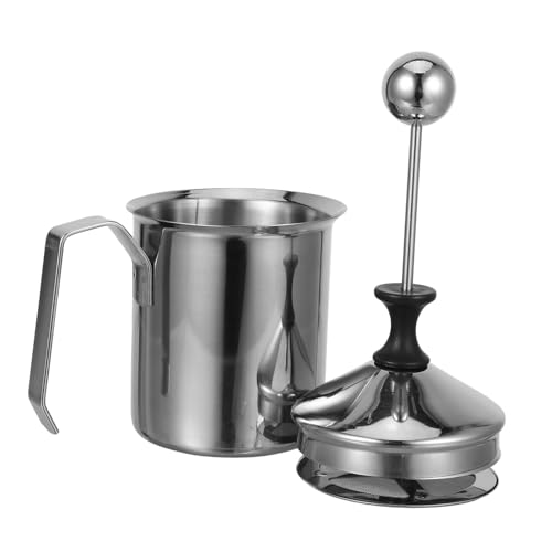 FIXOSHEE Manueller Milchaufschäumer Edelstahl Milchaufschäumkanne für Latte Art Cappuccino Milchschaum Kännchen Langlebig Leicht zu Reinigen für Zuhause und Gewerbe FIXOSHEE Manueller Milchaufschäumer Edelstahl Milchaufschäumkanne für Latte Art Cappuccino Milchschaum Kännchen Langlebig Leicht zu Reinigen für Zuhause und Gewerbe von FIXOSHEE