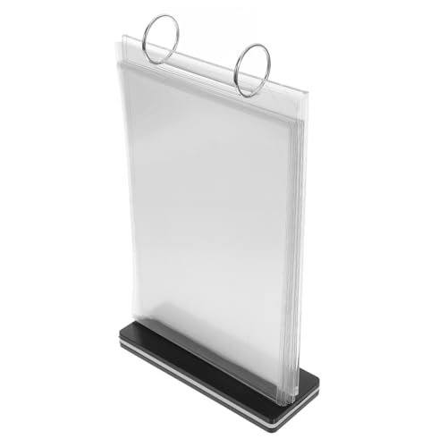 FIXOSHEE Menüregal Display Board Organisatoren für Menüschildhalter Und Speisekarte Tischmenühalter Flip -Diagramm -Stand Tabletop Top -Menü Anzeige Flipchart-Ständer Transparent FIXOSHEE Menüregal Display Board Organisatoren für Menüschildhalter Und Speisekarte Tischmenühalter Flip -Diagramm -Stand Tabletop Top -Menü Anzeige Flipchart-Ständer Transparent von FIXOSHEE