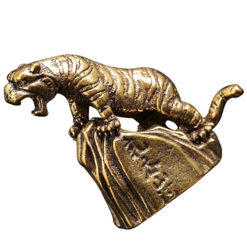 FIXOSHEE Messing Tiger Figurine Chinesisches Tierkreiszeichen Vintage Design Reichtum Feng Shui Dekoration für Wohnzimmer Büro Desktop Geschenk FIXOSHEE Messing Tiger Figurine Chinesisches Tierkreiszeichen Vintage Design Reichtum Feng Shui Dekoration für Wohnzimmer Büro Desktop Geschenk von FIXOSHEE
