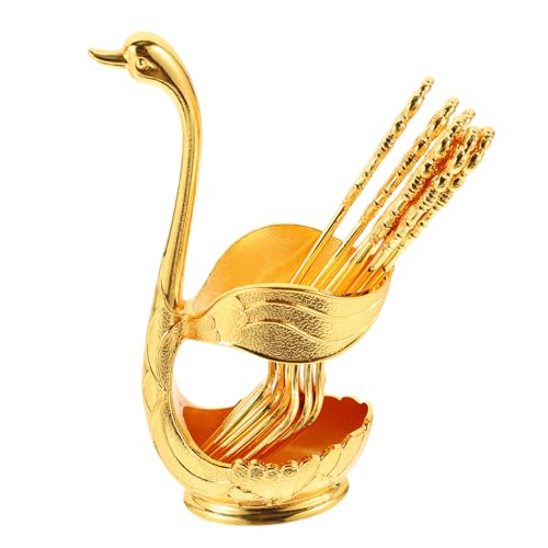 FIXOSHEE Metall Dessertgabel Teilig mit Schwanenförmigem Halter Glatte Oberfläche Rostfrei Praktischer Gabelhalter für Nachtische Stilvolle Kuchengabeln für Zuhause und Partys FIXOSHEE Metall Dessertgabel Teilig mit Schwanenförmigem Halter Glatte Oberfläche Rostfrei Praktischer Gabelhalter für Nachtische Stilvolle Kuchengabeln für Zuhause und Partys von FIXOSHEE