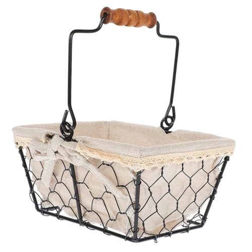 FIXOSHEE Metall Obstkorb Eckig mit Griff Kompakt Platzsparend Vielseitig für Obst Snacks Kosmetik Stilvolles Design Moderne Aufbewahrung für Küche Wohnzimmer FIXOSHEE Metall Obstkorb Eckig mit Griff Kompakt Platzsparend Vielseitig für Obst Snacks Kosmetik Stilvolles Design Moderne Aufbewahrung für Küche Wohnzimmer von FIXOSHEE