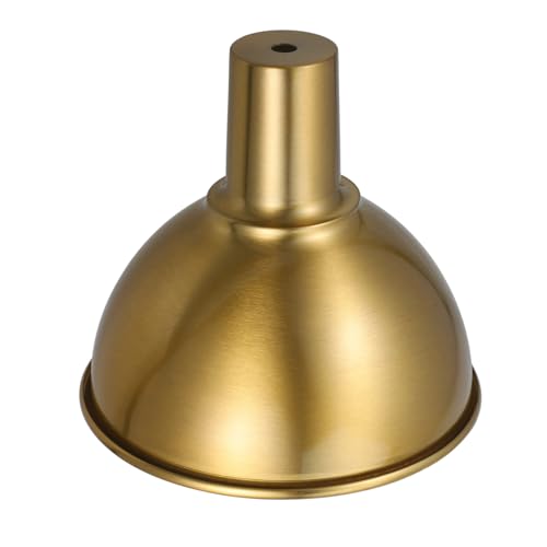 FIXOSHEE Metall Pendelleuchte Lampenschirm Kupferfarbener Eisen Lampenschirm für Schlafzimmer Esszimmer Wohnzimmer Industrie Design Deckenleuchte Ersatzschirm von FIXOSHEE