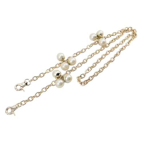 FIXOSHEE Metallic Perlen handtaschenkette mit O förmigen Gliedern und Zwei Haken Ersatz Schultergurt für Damen Taschen Modisches Accessoire für Alltag und Party von FIXOSHEE