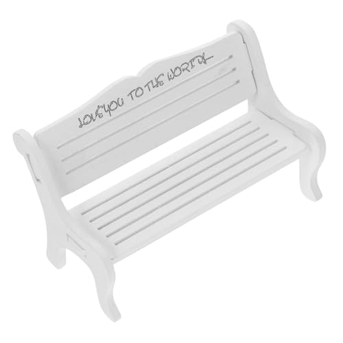FIXOSHEE Miniatur Holzbank Weiß Mini Deko Sitzbank Vintage Stil Miniaturmöbel Figurinen Display Bank Für Puppenhaus Sandtisch Garten Balkon Dekoration FIXOSHEE Miniatur Holzbank Weiß Mini Deko Sitzbank Vintage Stil Miniaturmöbel Figurinen Display Bank Für Puppenhaus Sandtisch Garten Balkon Dekoration von FIXOSHEE
