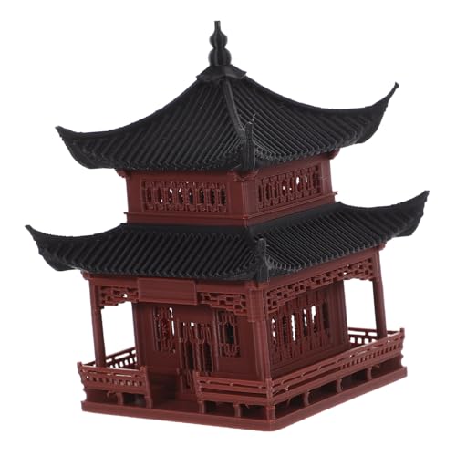 FIXOSHEE Miniatur Pavillon Dekoration Miniaturmodell Traditionelle Chinesische Architektur Mikro Landschaftsdekoration Bonsai Aquarium Ornament von FIXOSHEE