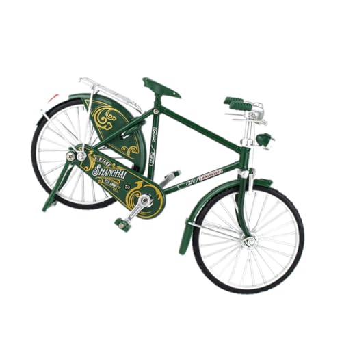 FIXOSHEE Modellfahrrad aus Legierung Grün Retro Fahrrad Deko für Kinderzimmer Büro und für Radfahrer von FIXOSHEE