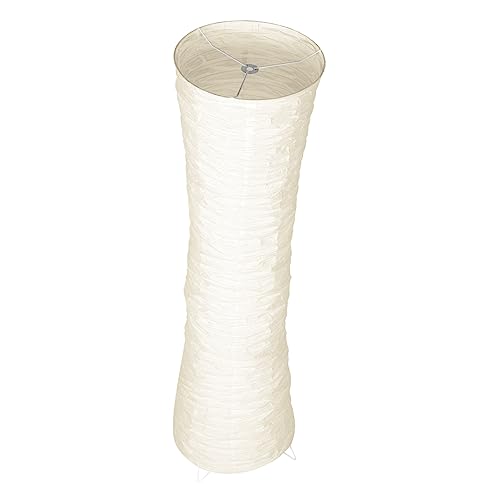 FIXOSHEE Moderner Papier Lampenschirm Für Stehlampe Minimalistisches Design Für Wohnzimmer Schlafzimmer Und Büro Hochwertige Verarbeitung Mit Robustem Und Papier Stilvolle Dekoration Mit von FIXOSHEE