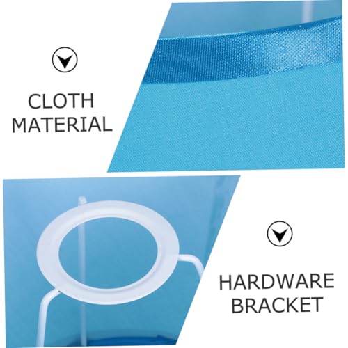 FIXOSHEE Moderner Stoff lampenschirm Blauer Lampenschirm aus Stoff für Steh Wand Nachttischlampen Einfach zu Montieren Blendfreier Lampenüberzug für Warme Wohnatmosphäre von FIXOSHEE
