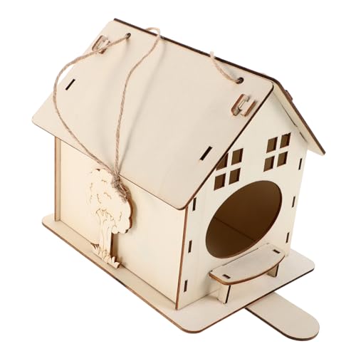 FIXOSHEE Naturholz Vogelhaus zum Aufhängen Kleines Dekoratives Vogelhäuschen für Innen und Außen Futterstation für Kleine Vögel Rustikales Design Natürlicher Nistplatz FIXOSHEE Naturholz Vogelhaus zum Aufhängen Kleines Dekoratives Vogelhäuschen für Innen und Außen Futterstation für Kleine Vögel Rustikales Design Natürlicher Nistplatz von FIXOSHEE