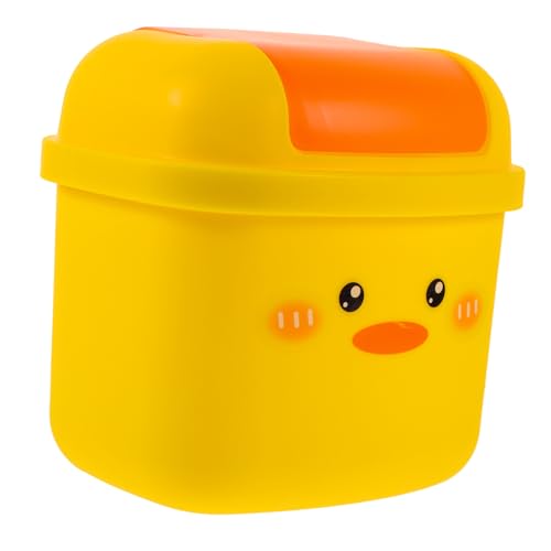 FIXOSHEE Niedriger Mini Tischmülleimer mit Süßem Gelbem Enten Design Kompakter Desktop Abfallbehälter Multifunktionaler Kleiner Papierkorb für Büro Küche Wohnzimmer Platzsparend und Leicht FIXOSHEE Niedriger Mini Tischmülleimer mit Süßem Gelbem Enten Design Kompakter Desktop Abfallbehälter Multifunktionaler Kleiner Papierkorb für Büro Küche Wohnzimmer Platzsparend und Leicht von FIXOSHEE