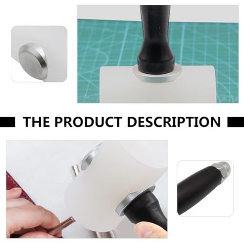 FIXOSHEE Nylon Mallet Hammer mit Ergonomischem Holzgriff Leichter DIY Lederprägung Hammer für Präzises Stanzen und Gravieren Stoßdämpfend und Komfortabel für Handwerksarbeiten von FIXOSHEE