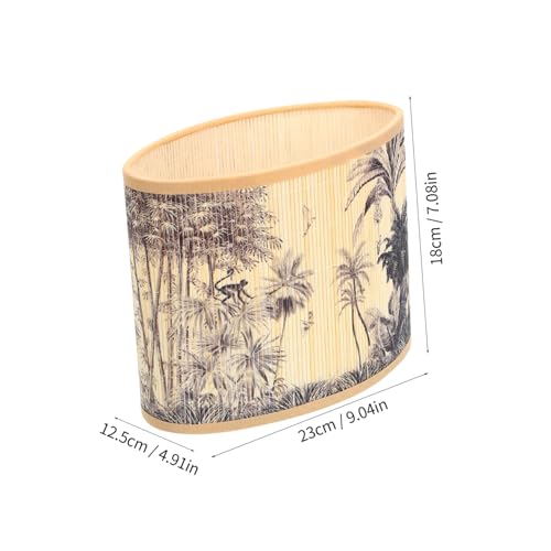 FIXOSHEE Ovaler Holz Lampenschirm Ersatz Lampenschirm für Tischlampe Leicht zu Installieren Warmes Licht für Wohnzimmer Schlafzimmer FIXOSHEE Ovaler Holz Lampenschirm Ersatz Lampenschirm für Tischlampe Leicht zu Installieren Warmes Licht für Wohnzimmer Schlafzimmer von FIXOSHEE