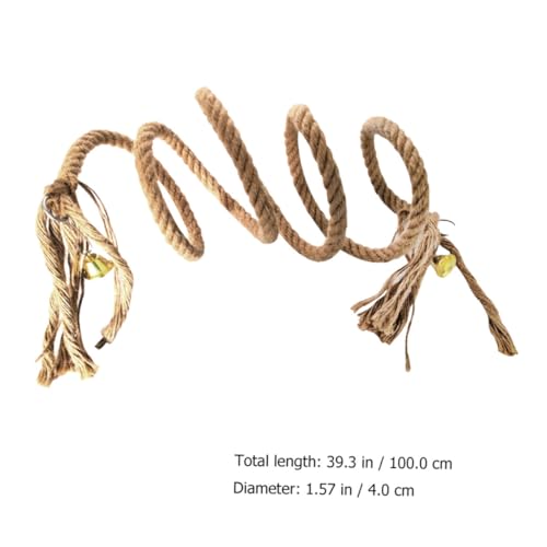 FIXOSHEE Papagei Kletterseil Langlebig Robust Natürliches Material für Graupapagei und Große Papageien zum Aufhängen im Käfig FIXOSHEE Papagei Kletterseil Langlebig Robust Natürliches Material für Graupapagei und Große Papageien zum Aufhängen im Käfig von FIXOSHEE