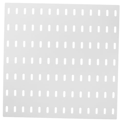 FIXOSHEE Pegboard Wandorganizer Kunststoff Lochwand Aufbewahrungssystem Flexibel Verstellbar ohne Bohren für Werkzeuge und Zubehör in Garage und Büro von FIXOSHEE