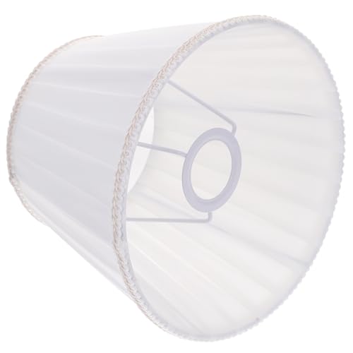 FIXOSHEE Plissee Lampenschirm Stoff Lampenschirm für Tischlampe Stehlampe Wandlampe Sanftes Licht Dekorativer Ersatzschirm Langlebiges Metall und Stoff Passend für Schlafzimmer Wohnzimmer von FIXOSHEE