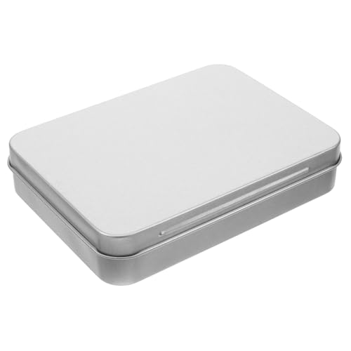 FIXOSHEE Rechteckige Blechdose mit Scharnierdeckel Robuste Aufbewahrungsbox aus Weißblech Kompakte Metallbox für Süßigkeiten Schmuck und Kleine Geschenke Langlebiger Rustikaler Organizer FIXOSHEE Rechteckige Blechdose mit Scharnierdeckel Robuste Aufbewahrungsbox aus Weißblech Kompakte Metallbox für Süßigkeiten Schmuck und Kleine Geschenke Langlebiger Rustikaler Organizer von FIXOSHEE
