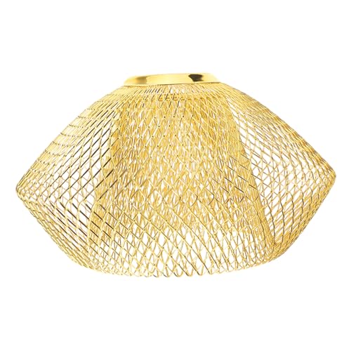 FIXOSHEE Retro Hängelampe Lampenschirm Vintage Deckenlampe Lampenschirm Ersatz für Wohnzimmer Bar Restaurant Goldfarbenes Design FIXOSHEE Retro Hängelampe Lampenschirm Vintage Deckenlampe Lampenschirm Ersatz für Wohnzimmer Bar Restaurant Goldfarbenes Design von FIXOSHEE