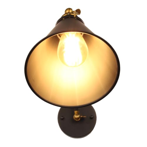 FIXOSHEE Retro Industrial Wandlampe Doppelseitige Langarm Wandleuchte aus Eisen Verstellbar mit Schwenkarm ohne Leuchtmittel Flexible Innenbeleuchtung für Wohnzimmer und Büro von FIXOSHEE