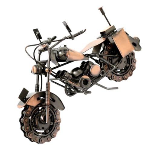 FIXOSHEE Retro Metall Motorrad Modell Dekorative Heimdekoration Vintage Motorradliebhaber Geschenkidee Robustes Handgefertigtes Metallkunstwerk Großer Tischschmuck im Klassischen Stil FIXOSHEE Retro Metall Motorrad Modell Dekorative Heimdekoration Vintage Motorradliebhaber Geschenkidee Robustes Handgefertigtes Metallkunstwerk Großer Tischschmuck im Klassischen Stil von FIXOSHEE
