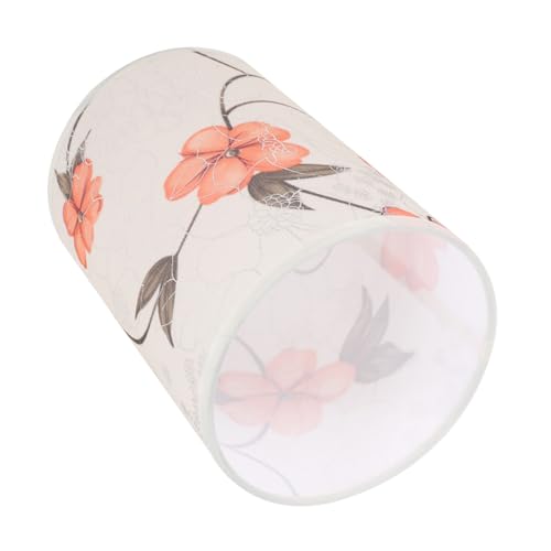 FIXOSHEE Runder Leinen Lampenschirm Ø Dekorative Tischlampenabdeckung Staubabweisend Lichtdiffusierend Einfacher Vintage Stil für Wohnzimmer Schlafzimmer Balkon und Nachttischlampe von FIXOSHEE