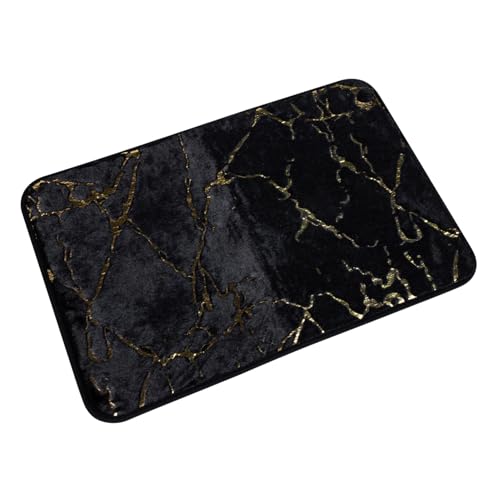 FIXOSHEE Rutschfester Badezimmerteppich Marmor Design Saugfähige Badmatte aus Schnell Trocknend Wasserabsorbierend Strapazierfähig für Bad Dusche und Wc Geeignet von FIXOSHEE