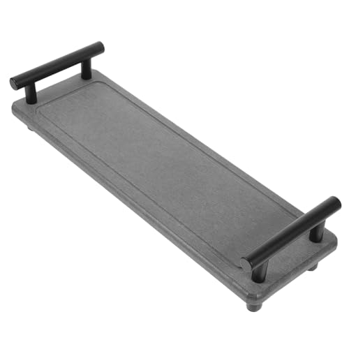 FIXOSHEE Saugstarke Diatomit Abtropfmatte mit Rutschfesten Gummifüßen Multifunktionaler Küchen und Bad Organizer für Toilettenartikel und Gewürzflaschen Modernes Design Große Kapazität von FIXOSHEE