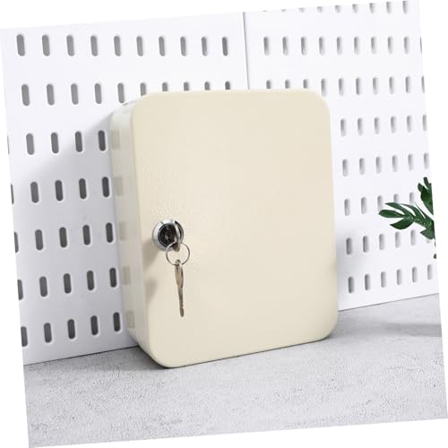 FIXOSHEE Schlüsselschrank aus Robustem Eisen mit Positionen Abschließbare Schlüsselaufbewahrungsbox zur Wandmontage Vielseitiger Schlüsselhalter mit Haken für Büro Zuhause und Vermietung von FIXOSHEE