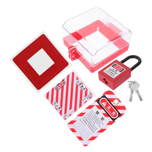 FIXOSHEE Schutzabdeckung für Wandschalter aus PC harz mit Vorhängeschloss und Warnschild Schutz gegen Fehlbedienung und Kindersicherung Einfache Montage Langlebiger Schalter schutz für FIXOSHEE Schutzabdeckung für Wandschalter aus PC harz mit Vorhängeschloss und Warnschild Schutz gegen Fehlbedienung und Kindersicherung Einfache Montage Langlebiger Schalter schutz für von FIXOSHEE