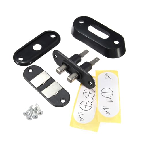 FIXOSHEE Schwarzer Kontaktschalter Schiebetür für Auto Van Zentralverriegelung Passend Fahrzeug Türkontaktschalter für Alarm und Türlicht FIXOSHEE Schwarzer Kontaktschalter Schiebetür für Auto Van Zentralverriegelung Passend Fahrzeug Türkontaktschalter für Alarm und Türlicht von FIXOSHEE