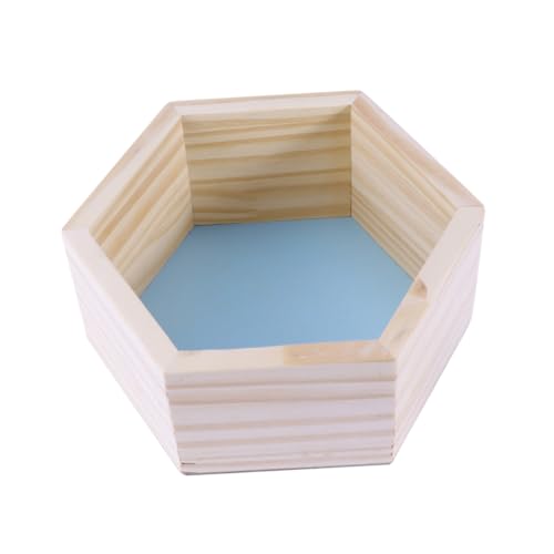 FIXOSHEE Sechseckiges Lagerregal Klein Dekoration Gestell Sechseckige Regale Wabenregal Regale Für Die Wand Ausstellen Kind Regalhalterung Blau von FIXOSHEE