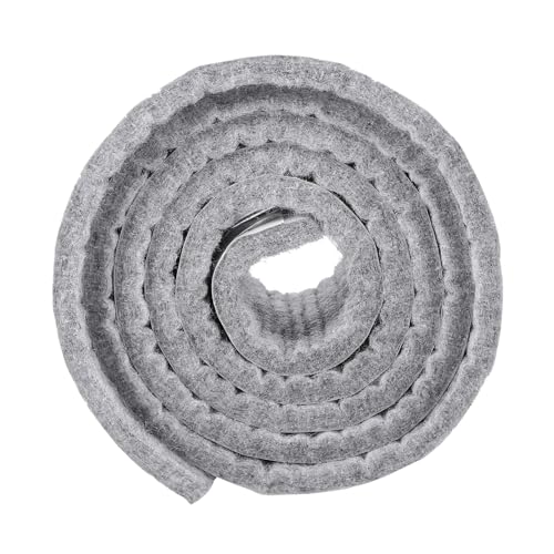 FIXOSHEE Selbstklebende Filzgleiter Möbelstreifen Zuschneidbare Antirutsch Filzmatte für Stühle und Möbel Robuster Möbel Bodenschutz Graue Filzpolster für Zuhause von FIXOSHEE