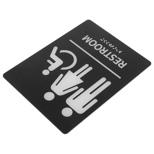 FIXOSHEE Selbstklebendes Braille wc schild für Barrierefreie Geschlechtsneutrale Toiletten Hochkontrastreich Robust und Leicht zu Reinigen für Sehbehinderte Personen und Gemeinschaftliche FIXOSHEE Selbstklebendes Braille wc schild für Barrierefreie Geschlechtsneutrale Toiletten Hochkontrastreich Robust und Leicht zu Reinigen für Sehbehinderte Personen und Gemeinschaftliche von FIXOSHEE
