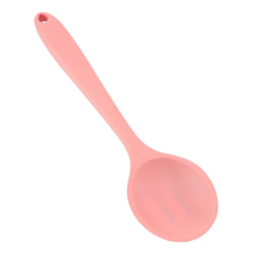 FIXOSHEE Silikon Kochlöffel Große Küchenutensilien Hitzebeständiger Mischlöffel für Suppe Ergonomischer Griff Leicht zu Reinigen für Alltag und Verschiedene Gerichte von FIXOSHEE